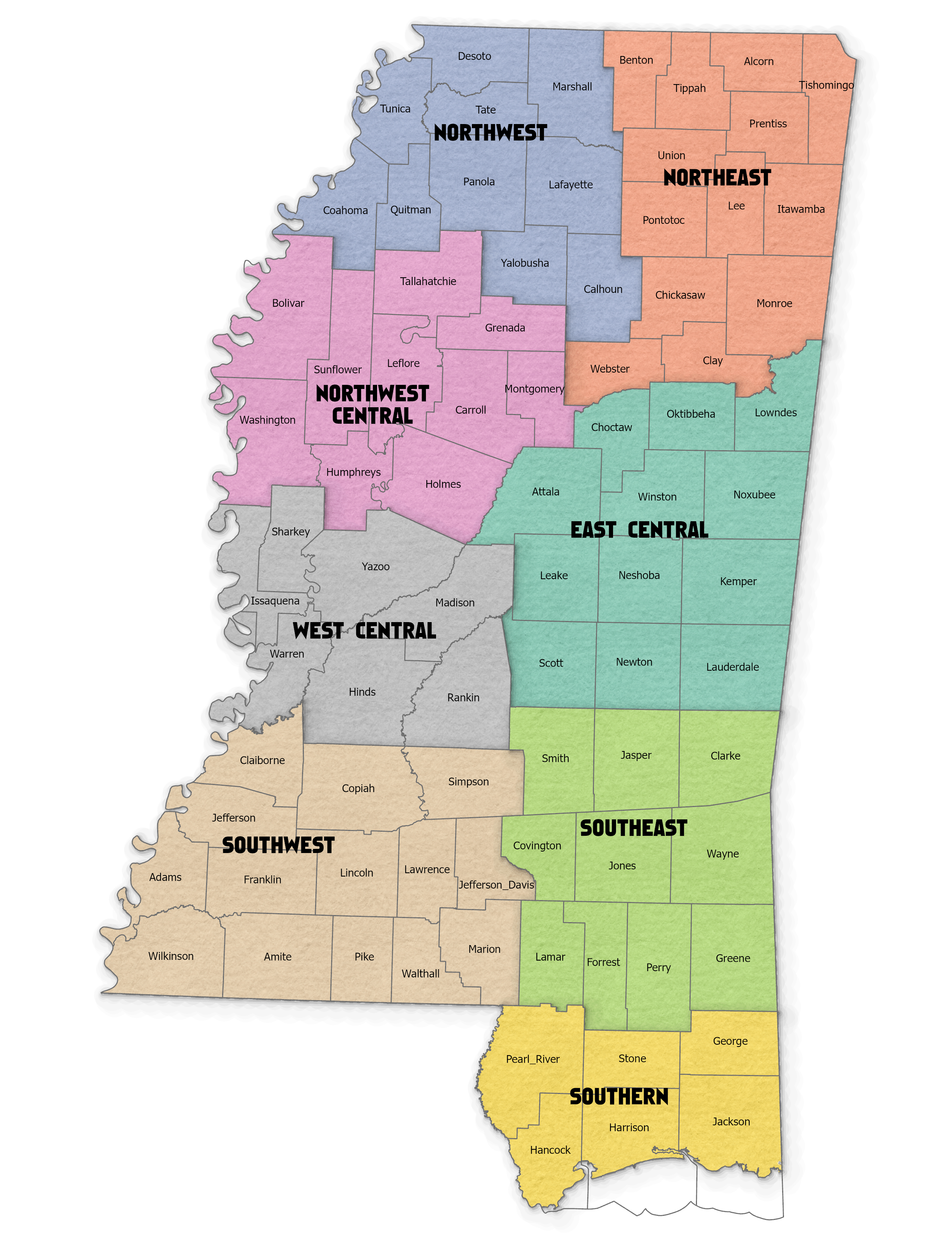 MFFA Districts Map